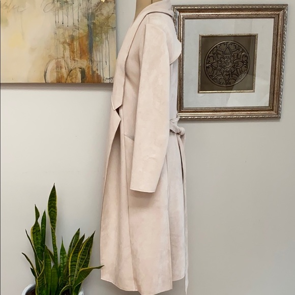 Rebecca King Long Suede Coat, Small - Picture 5 of 6